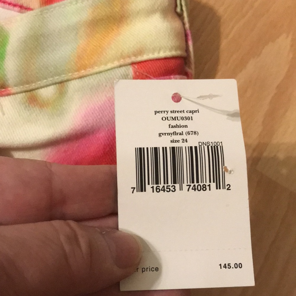 ♠️Kate Spade (NWT)♠️…Women’s 24…Perry Street Play Hooky Colorful Cropped Jeans! - Picture 6 of 17